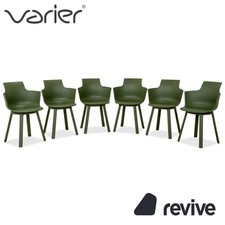 6-Piece Set Varier Social Turn Green Swivel Chair Green By Snøhetta