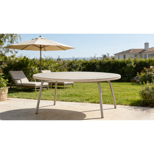 Off white round outdoor - outdoor, pe