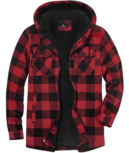 Men fleece jackets checked - men's,
