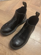 Black Dr. Martens Chelsea Boots, Size 1 Kids