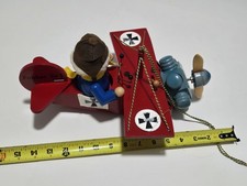 Vtg steinbach wood figure red - vtg,