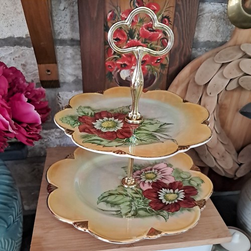 Vintage two tier cake - two, stand