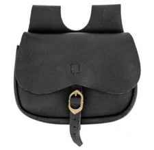 Black Medieval Leather Belt