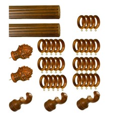 1 Set of 145" Curtain Drapery