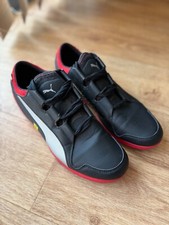 Puma Ferrari casual shoes black red - size 7 1/2 men