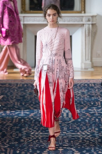 Runway valentino silk midi - valentino,