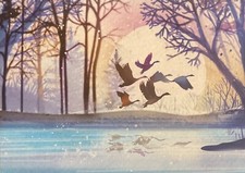 Cold Moon Flight - Swans -