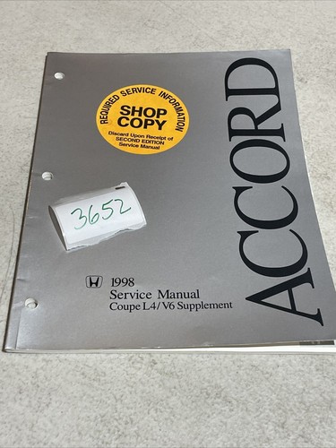 1998 honda accord coupe - honda, l4