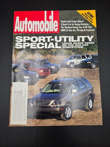 Automobile magazine march 1998 - automobile,