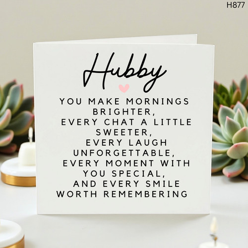 Birthday romantic hubby card - birthday,