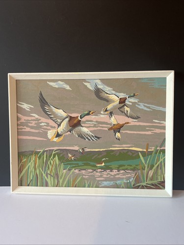 Vintage framed paint - framed, by