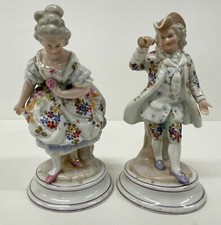 Pair Antique Porcelain Figures