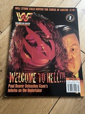 Wwe WWF Magazine Kane Paul Bearer March 1998 Rare Includes Trading Cards