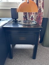 Square Lamp Tables / Bedside Tables / Side / End Tables with Drawer. Set of 2