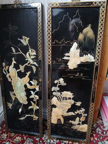 Vintage black lacquered mother - vintage,