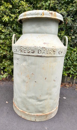 Old steel milk - steel, churn