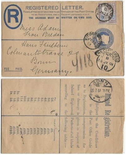 1901 reg jubilee cover - ,