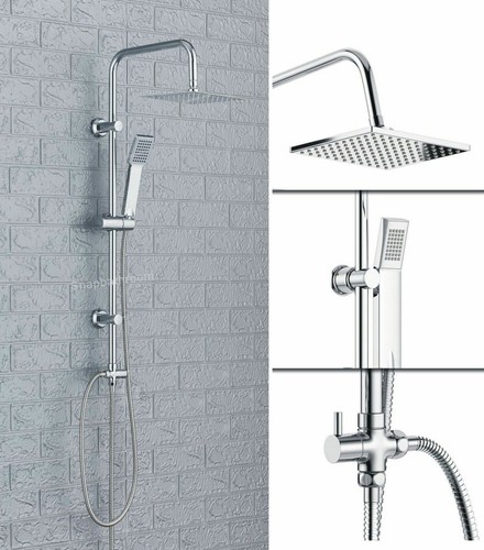 Shower kit twin head chrome - shower,