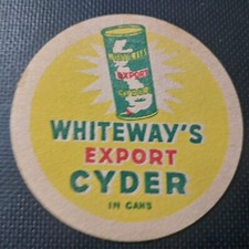 Whiteways cider beer mat - beer,