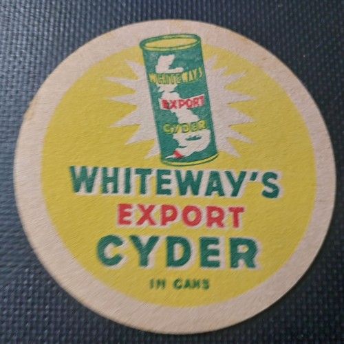 Whiteways cider beer mat - whiteways,