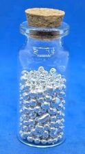 50g .999 Pure Fine Silver Casting Grain/Silver shot in a glass bottle