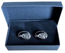 ROYAL MARINES REGIMENT CREST CUFFLINKS, GOLD OR SILVER NEW