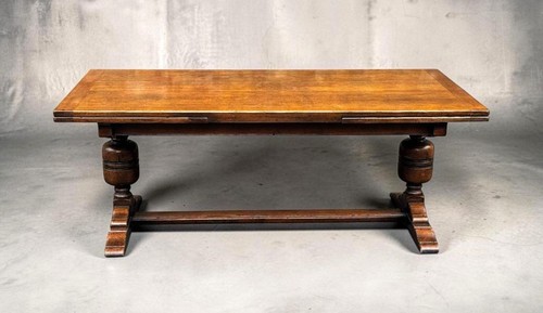 Large oak draw leaf - draw, dining
