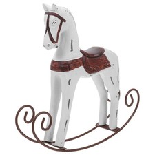  White Horse Statue Vintage Ornaments for The Home Animal Figurine Decor