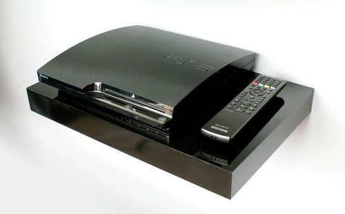 Floating media shelves - floating, shelf
