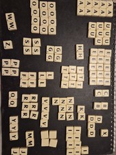 Plastic Scrabble Tiles with