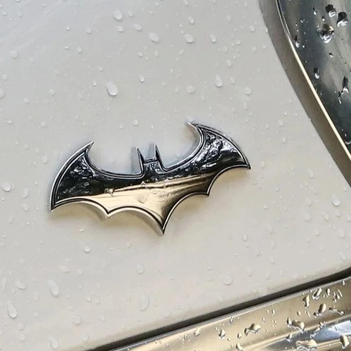 Chrome metal bat logo - metal,