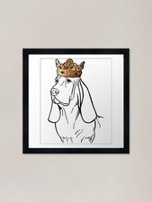 Basset Hound Dog King Queen