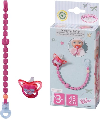 Baby annabell dummy with clip - baby,