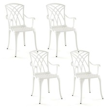 Set of 4 Cast Aluminum Patio