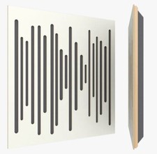 Vicoustic VicPattern Ultra Wavewood, Absorption Reflection Panel, Gloss White