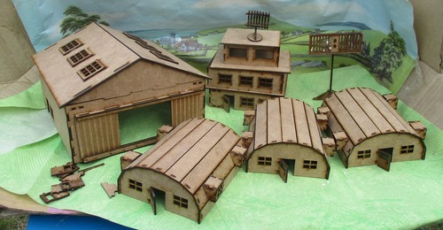 20mm airfield wargame - airfield, scenery