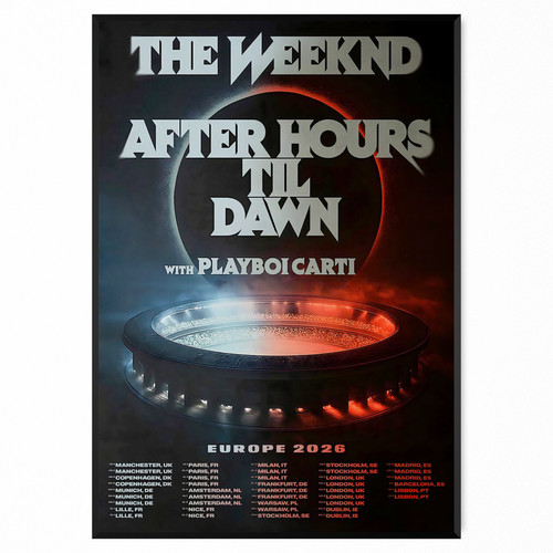 The weeknd poster 2026 europe - poster,