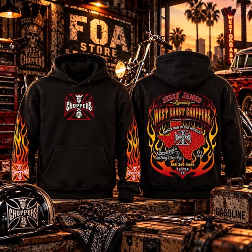 West coast choppers smack dab - coast,