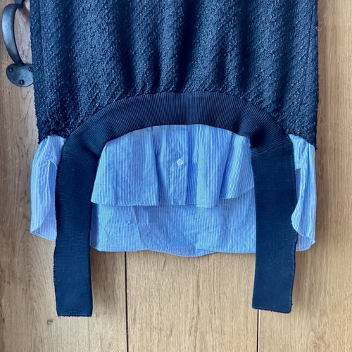 Zara black knit mock layer - zara,
