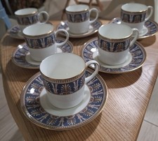 WEDGWOOD BERESFORD 6X COFFEE CUPS AND SAUCERS GREAT CONDITION
