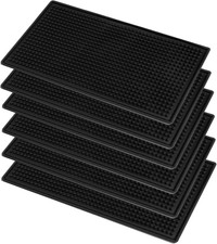 6 Pack Rubber Bar Mats, 30X15