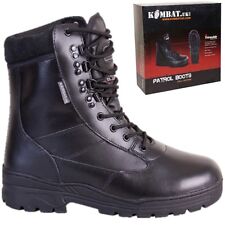 Black Army Cadet Boots Leather