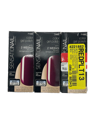 Pack sensationail color gel - 3,