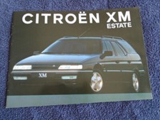 Citroen XM Estate Car Brochure + Price List 1991 2.0i 2.0Si Turbo SD V6Si  8038F