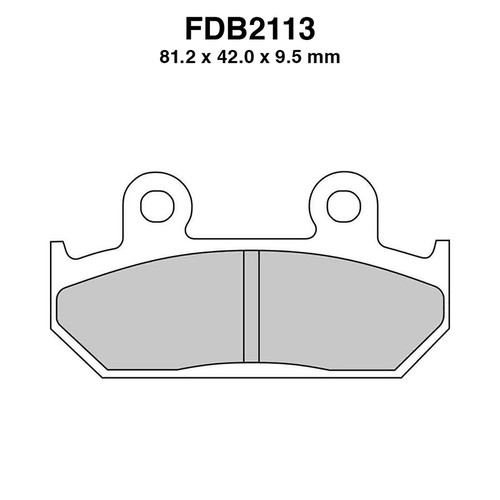 Pair brake pads ferodo - of,