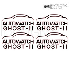 4 Ghost Immobiliser 2 Security Vinyl Sticker car decal Camper land rover 1.6 x 3