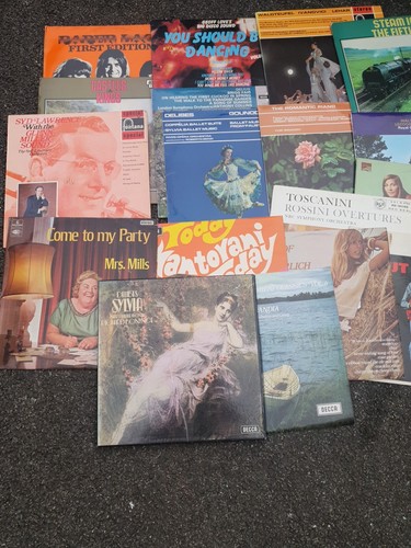 Job lot old vintage records - vintage,