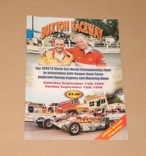 1999 Buxton Brisca F2 stock car World Final programme, 11/12 September