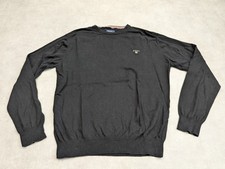 GANT Jumper Mens XL Cotton Wool Knit Sweater Minimalist Preppy Academia Smart