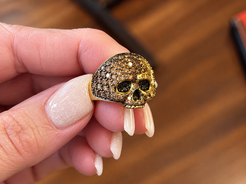 David yurman small waves skull - small,